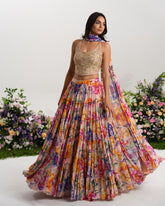 BLUSH CORSET LEHENGA SET