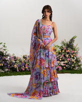 WISTERIA TIERED LEHENGA SET