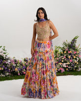 BLUSH CORSET LEHENGA SET