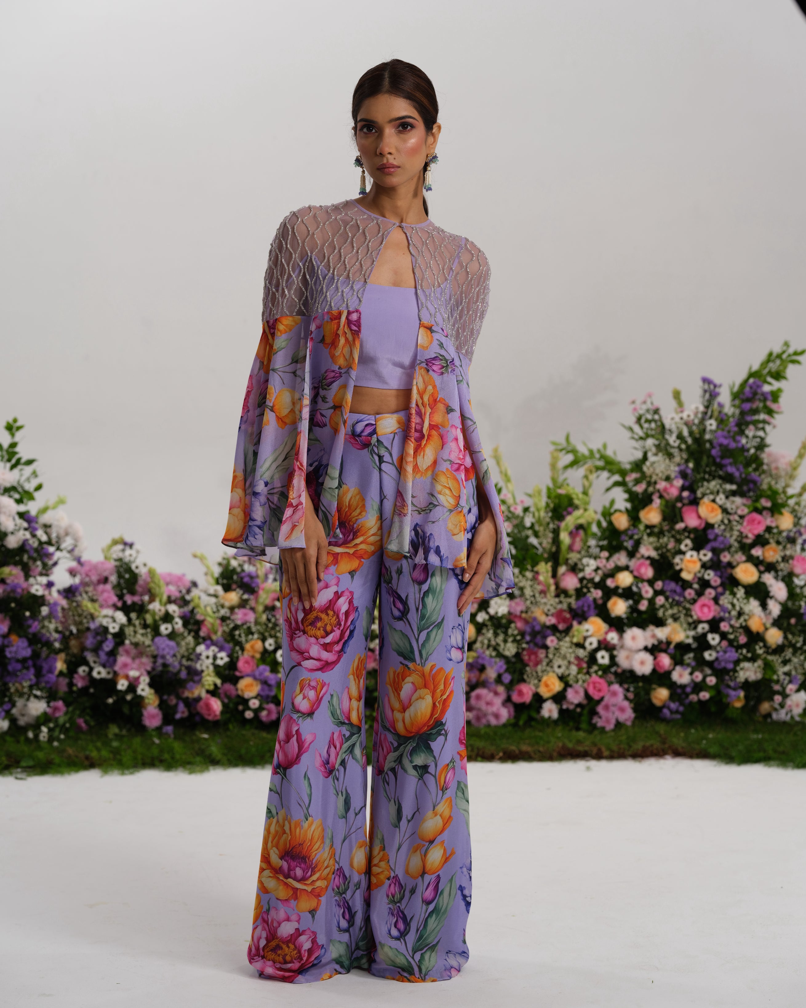 LILAC BLOOM CAPE SET