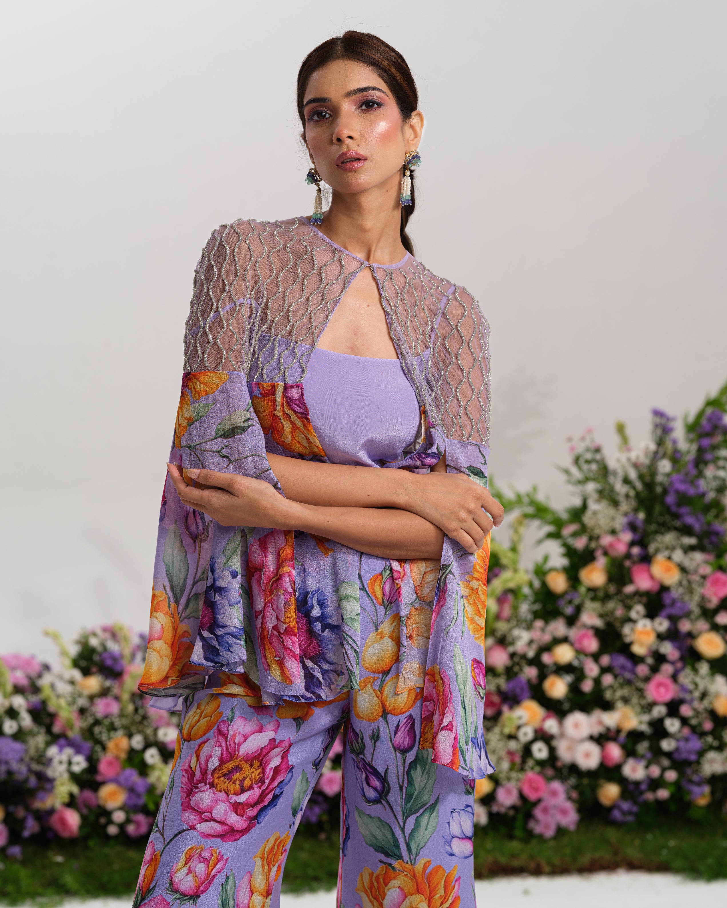 LILAC BLOOM CAPE SET
