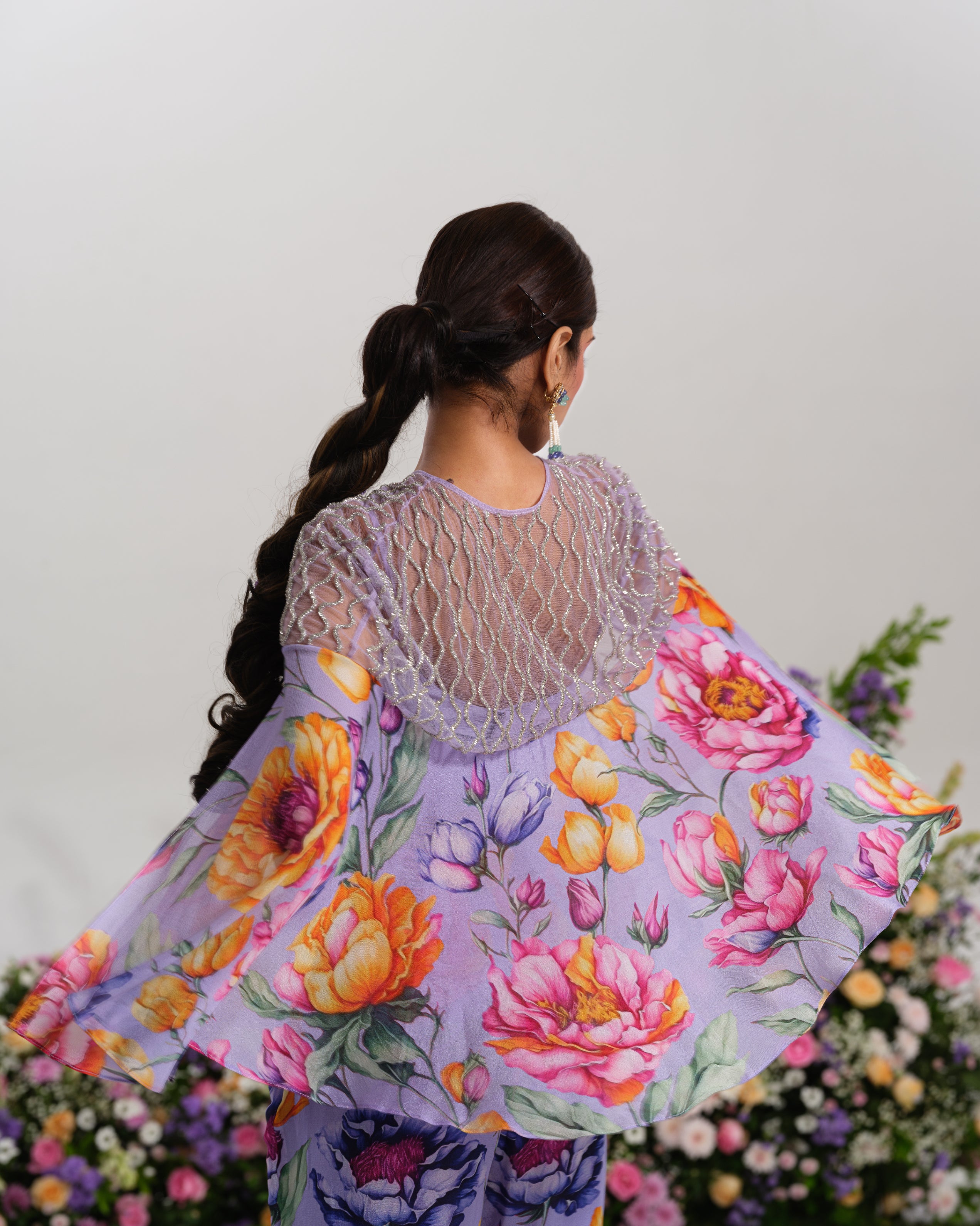LILAC BLOOM CAPE SET