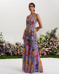 PURPLE HAZE PEPLUM SET