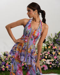 PURPLE HAZE PEPLUM SET