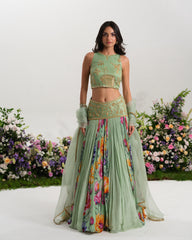 VERDANT FLEUR LEHENGA SET
