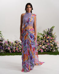 LAVENDER DREAMS DRAPE SAREE