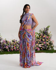 LAVENDER DREAMS DRAPE SAREE