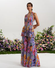 PURPLE HAZE PEPLUM SET