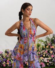 PURPLE HAZE PEPLUM SET