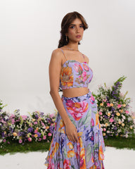 WISTERIA TIERED LEHENGA SET