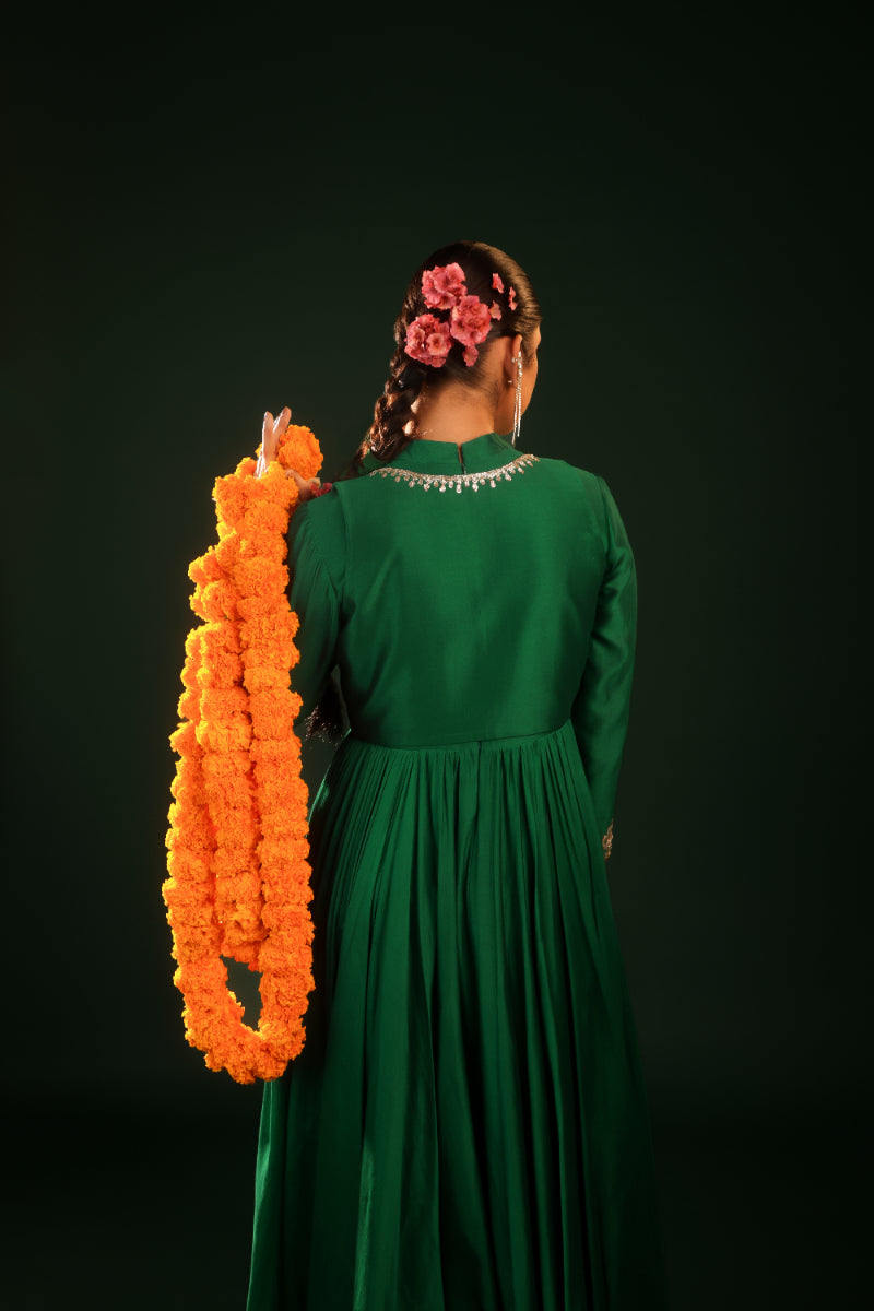 REGAL EMERALD ANARAKALI SET