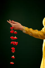 MUSTARD MELLOW ANARKALI SET