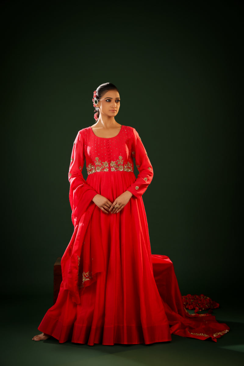 RUBY ELEGANCE ANARKHALI SET