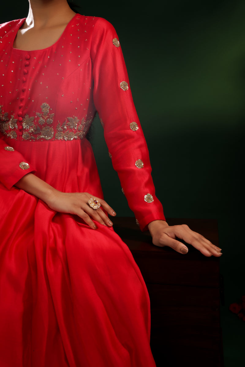 RUBY ELEGANCE ANARKHALI SET