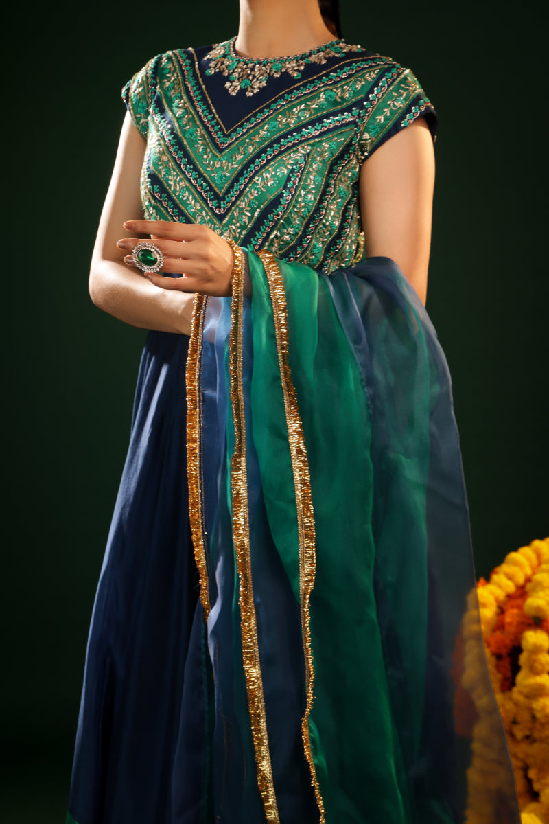 SONG OF BLUE ANARKHALI SET