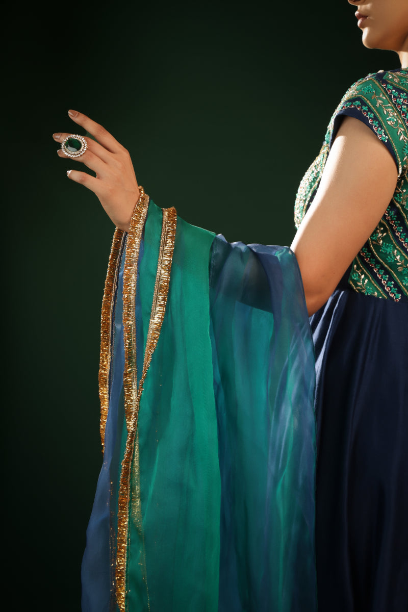 SONG OF BLUE ANARKHALI SET