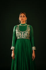 REGAL EMERALD ANARAKALI SET