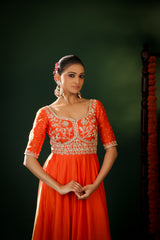 FIERY EMBER ANARAKALI SET