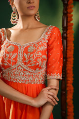 FIERY EMBER ANARAKALI SET