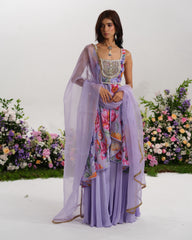 TWILIGHT BLOOM SHARARA  SET