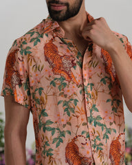 Peach tiger shirt