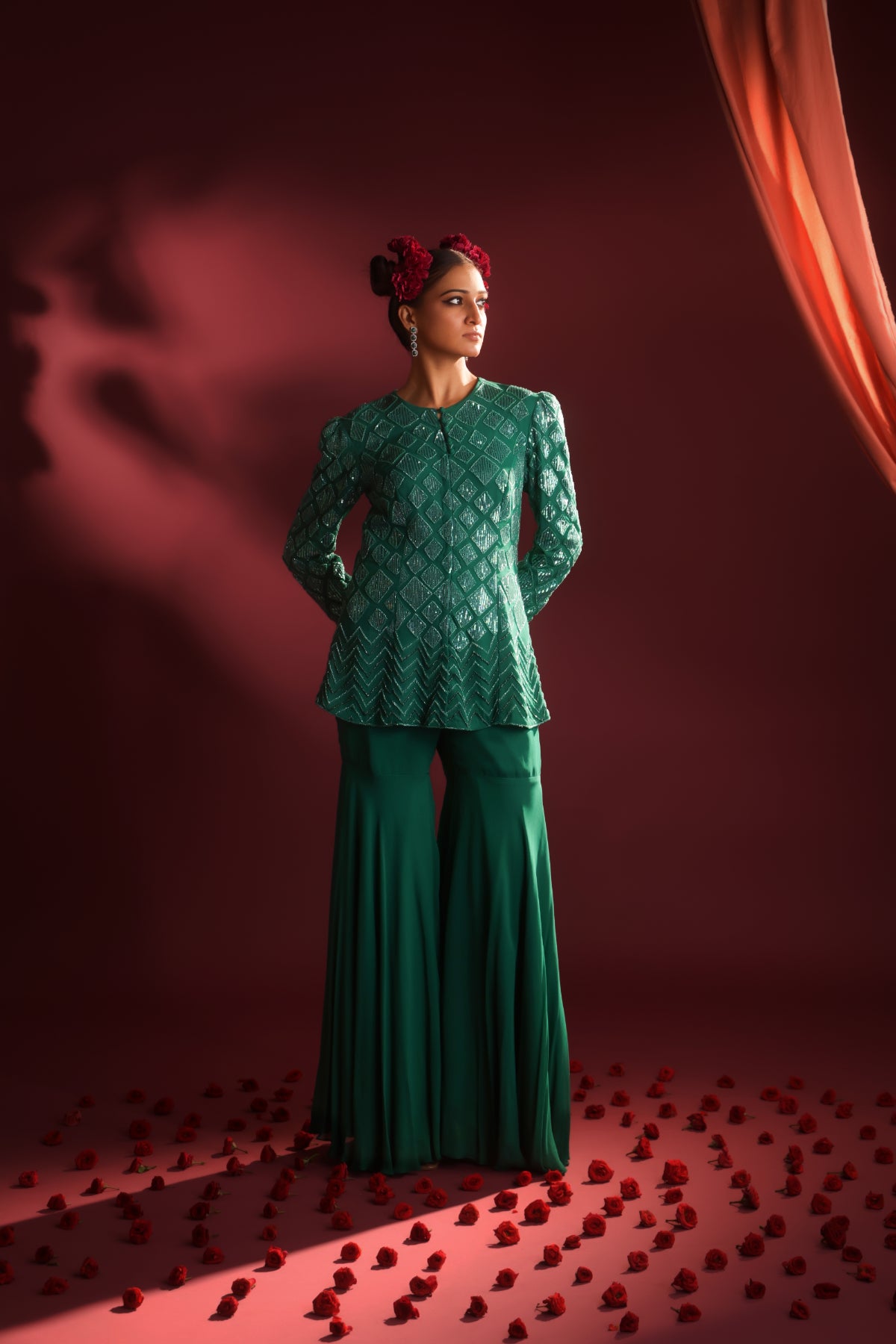 EMERALD SHARARA SET