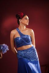 AZURE WHIRL LEHENGA SET