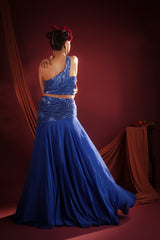 AZURE WHIRL LEHENGA SET