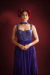 MIDNIGHT WHIRL GOWN SET