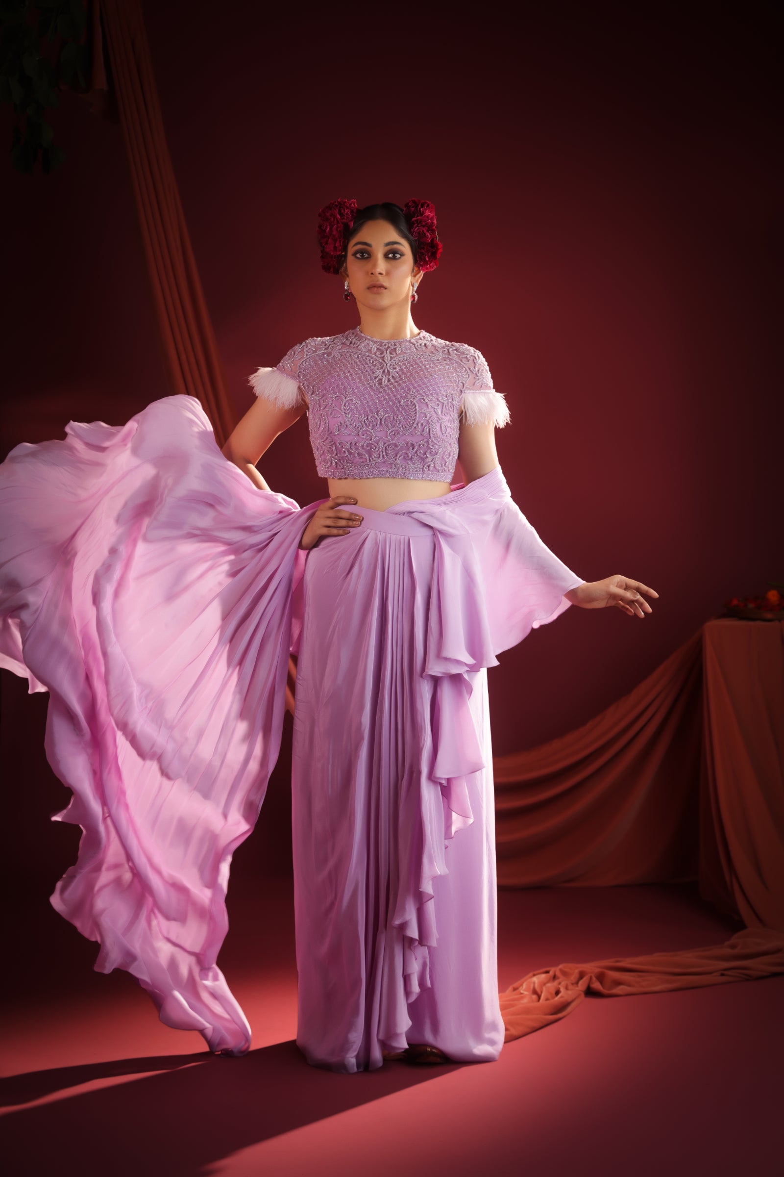 LILAC LUXE PREDRAPED SAREE
