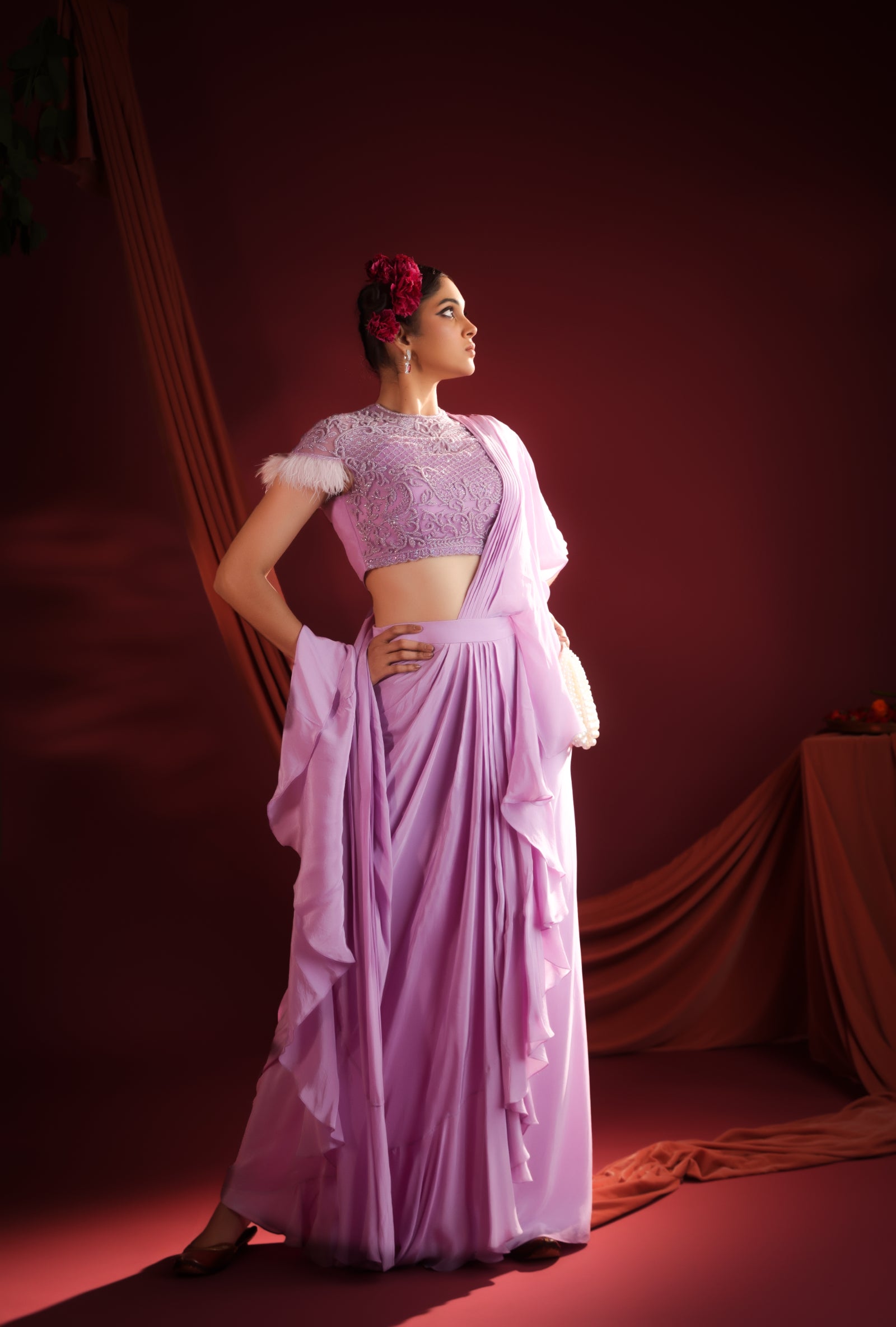 LILAC LUXE PREDRAPED SAREE