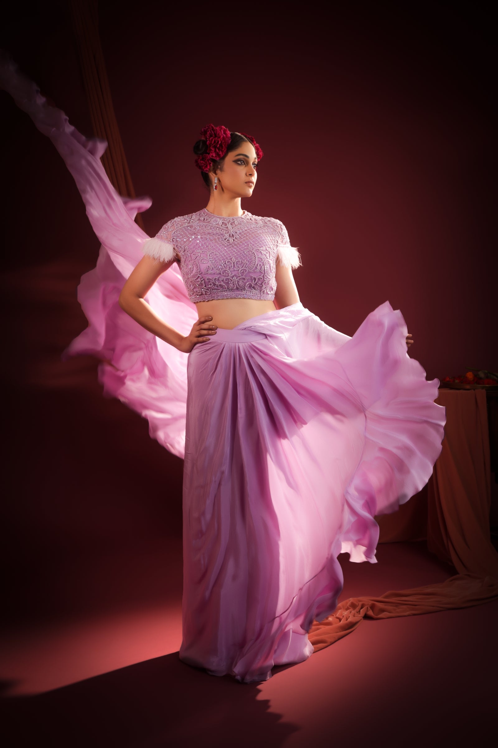 LILAC LUXE PREDRAPED SAREE