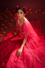 PINK BLOSSOMS LEHENGA SET