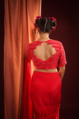 SCARLET ALLURE SEQUIN SAREE SET